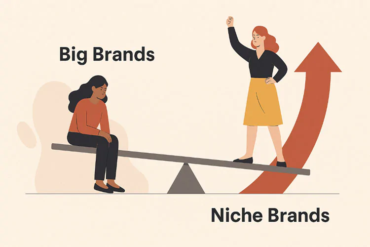 Big Brands Are Shrinking. Niche Brands Are Rising-Custom Printed Scarves with No Minimum Order