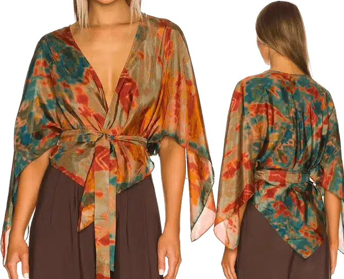 printed kimono