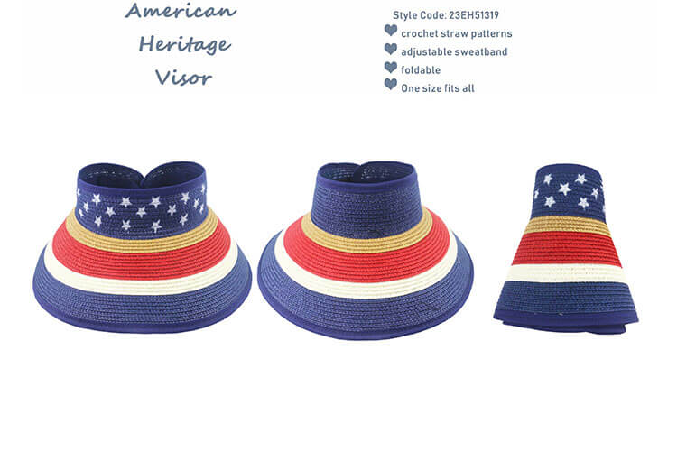 american heritage rolled straw hat