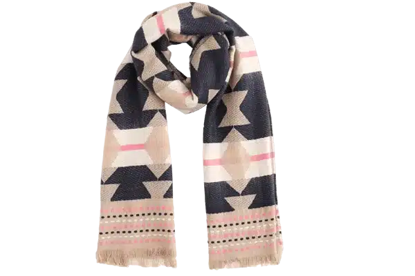 medium weight jacquard scarf