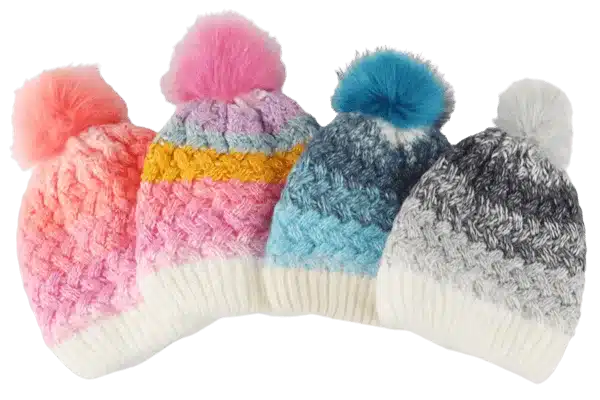 winter ombre warm hat