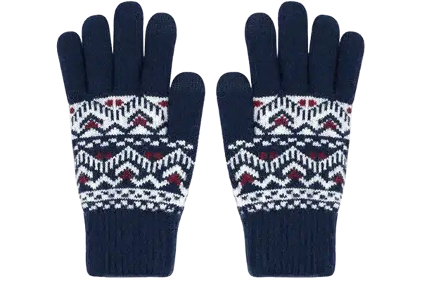 jacquard winter gloves