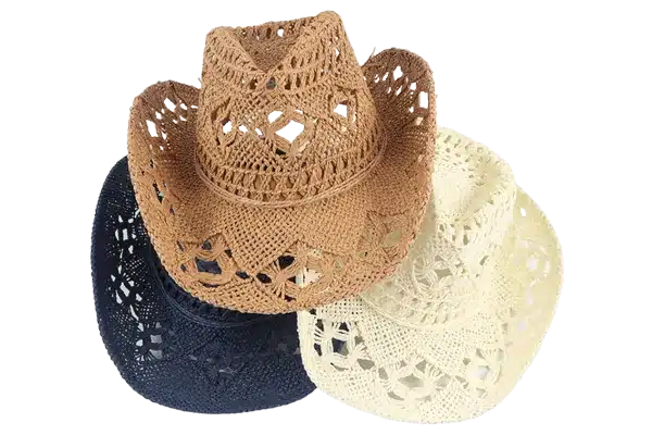 crochet ranch straw hat