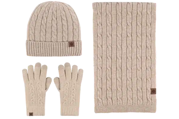cable knit fashion warm sets