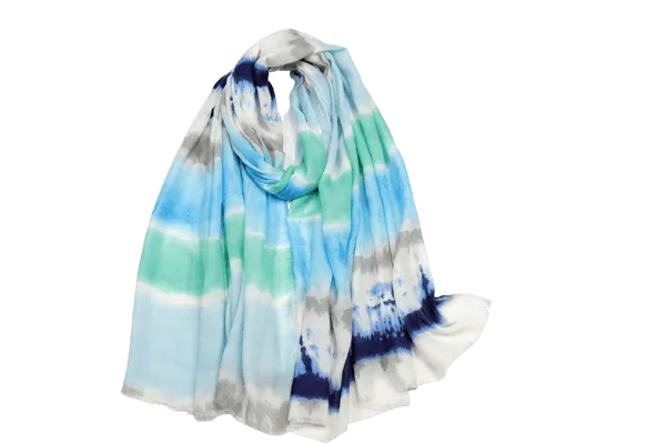 ombre printing scarf