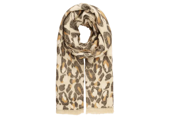 leopard jacquard woven scarves